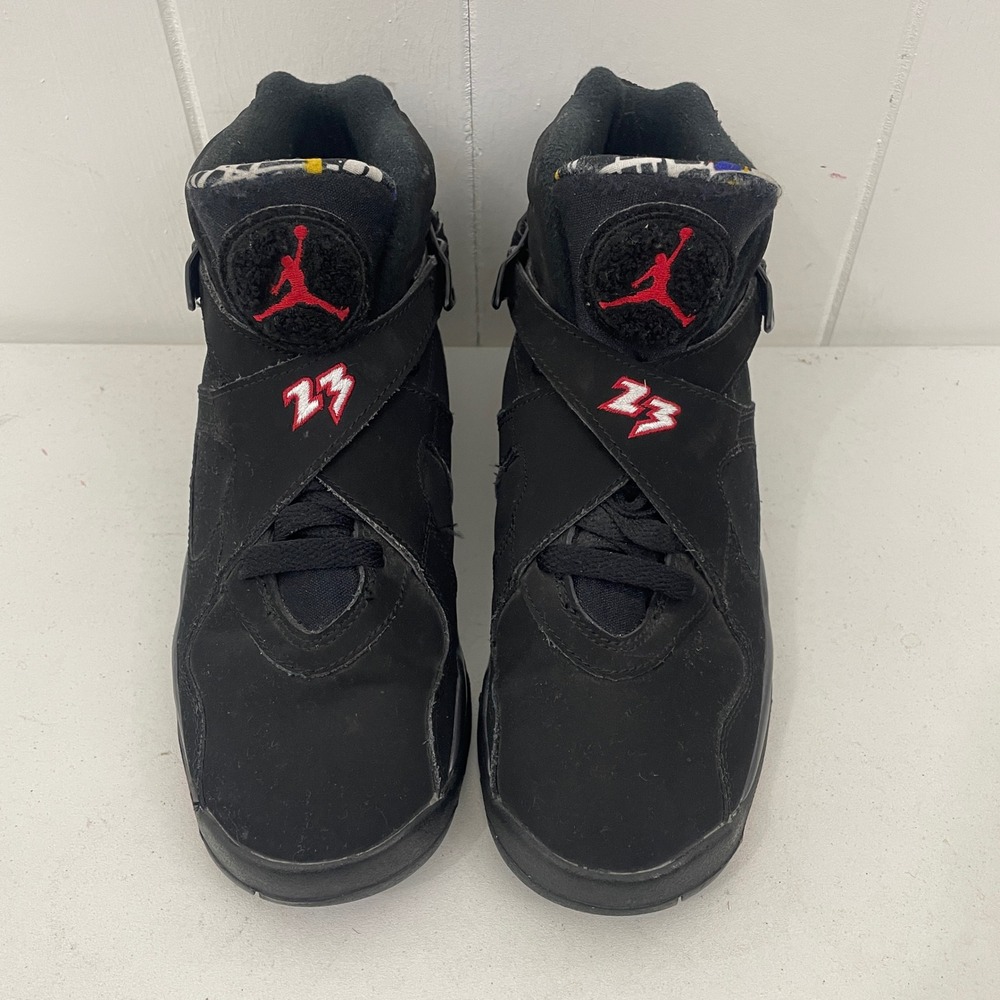 Air Jordan Retro VIII 8 Playoffs 305368-061 Black Red GS Size 5Y No Box - Picture 3 of 9